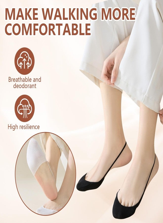 PASDUCHAS 8 Pairs Socks for High Heels, Ultra Low No Show Non Slip Slingback Toe Socks - Image 3
